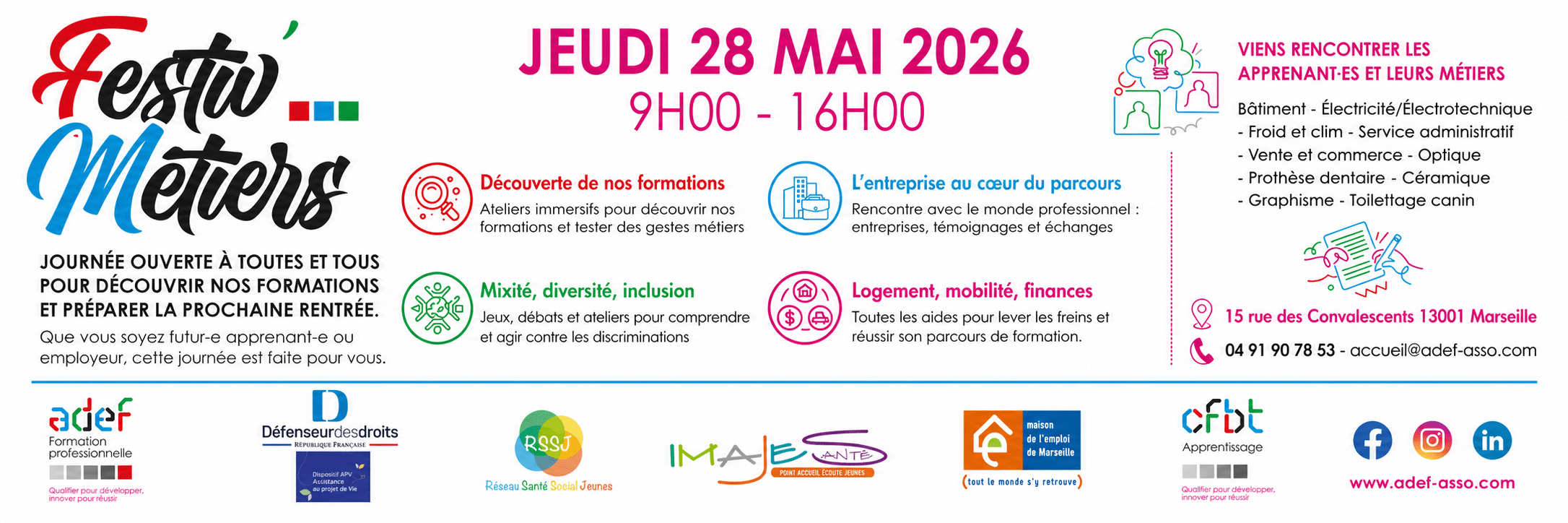 Festiv’métiers 2eme édition, événement phare imaginé par les apprenants