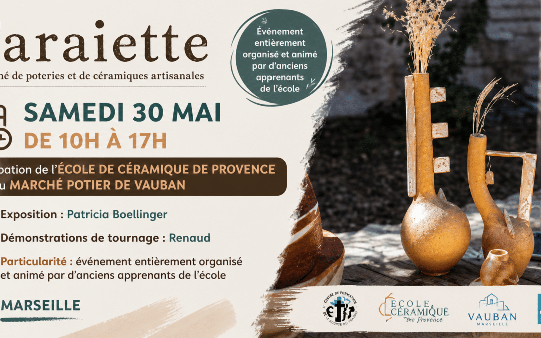 Marché potier de Vauban à Marseille : la céramique en apprentissage à l’honneur
